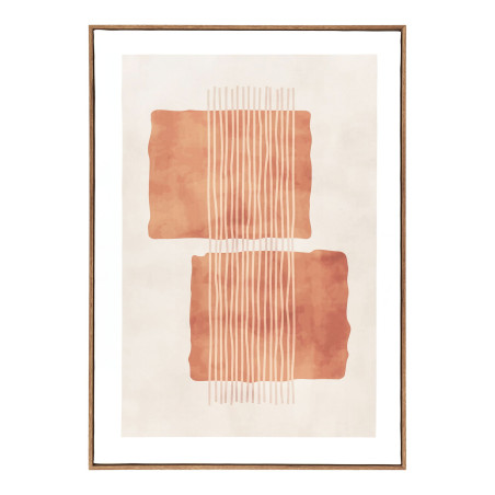 Obraz na płótnie Mina - grafika na płótnie beżowo-brązowy nr 2 50x70 cm House Nordic
