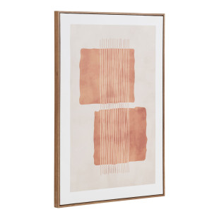 Obraz na płótnie Mina - grafika na płótnie beżowo-brązowy nr 2 50x70 cm House Nordic