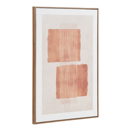 Obraz na płótnie Mina - grafika na płótnie beżowo-brązowy nr 2 50x70 cm House Nordic