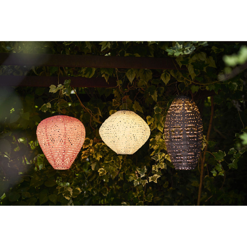Lampion ogrodowy Greatham 30cm różowy House Nordic