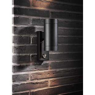 Kinkiet zewnętrzny Nordlux Tin Maxi Sensor - czarny | Oświetlenie