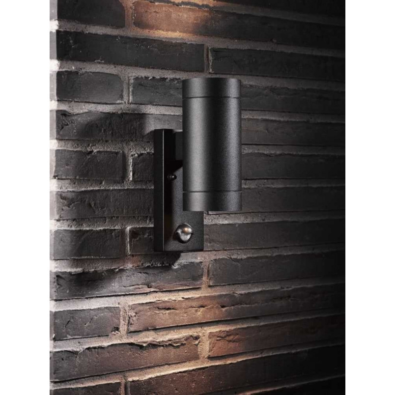 Kinkiet zewnętrzny Nordlux Tin Maxi Sensor - czarny | Oświetlenie
