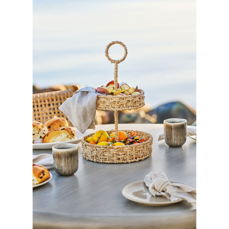 Taca Rifbjerg trawa morska naturalna 25x40,5 cm House Nordic