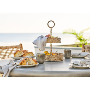 Taca Rifbjerg trawa morska naturalna 25x40,5 cm House Nordic
