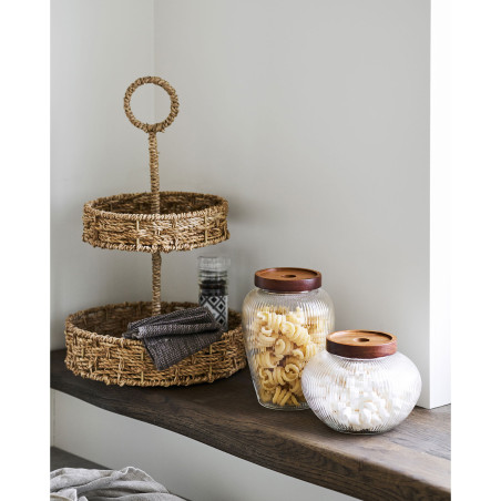 Taca Rifbjerg trawa morska naturalna 25x40,5 cm House Nordic