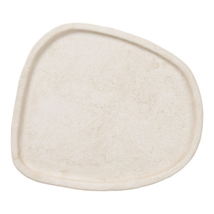 Taca dekoracyjna cementowa - japadni 35x30x2,5 cm beżowa House Nordic