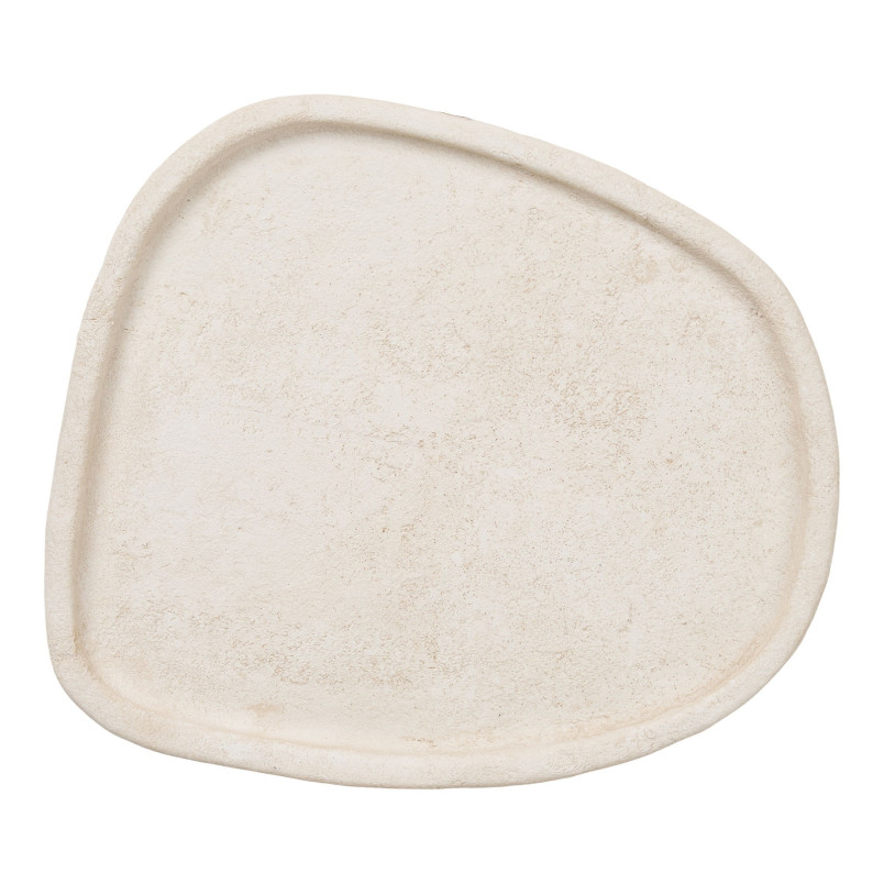 Taca dekoracyjna cementowa - japadni 35x30x2,5 cm beżowa House Nordic