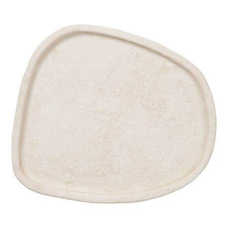 Taca dekoracyjna cementowa - japadni 35x30x2,5 cm beżowa House Nordic