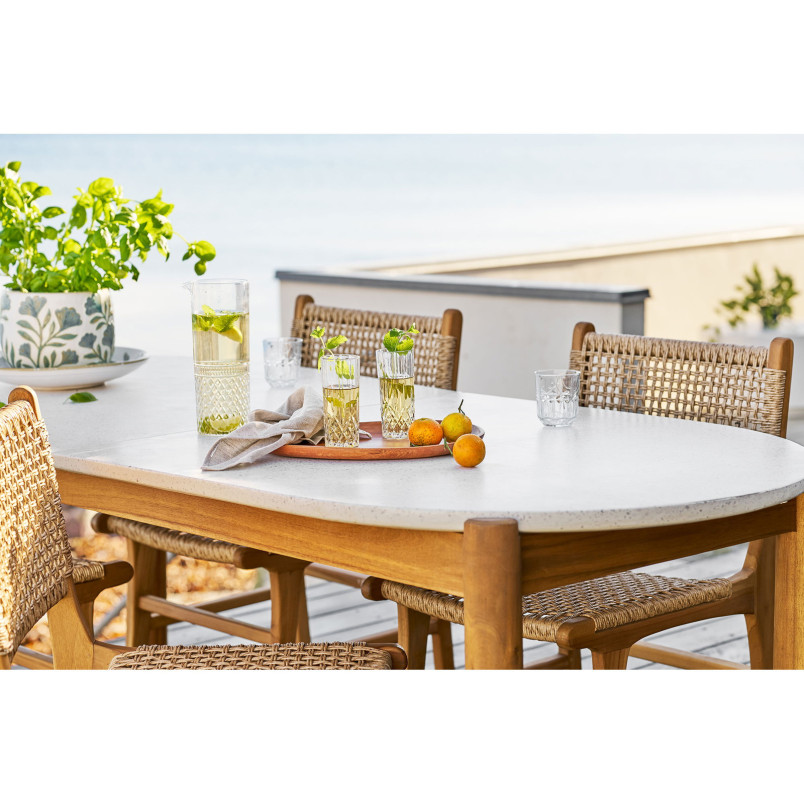 Taca z drewna akacjowego - organiczny kształt 28x39x2,5cm House Nordic