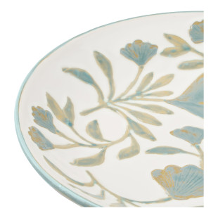 Taca ceramiczna Miorzb 35,5c kwiatowy wzór House Nordic