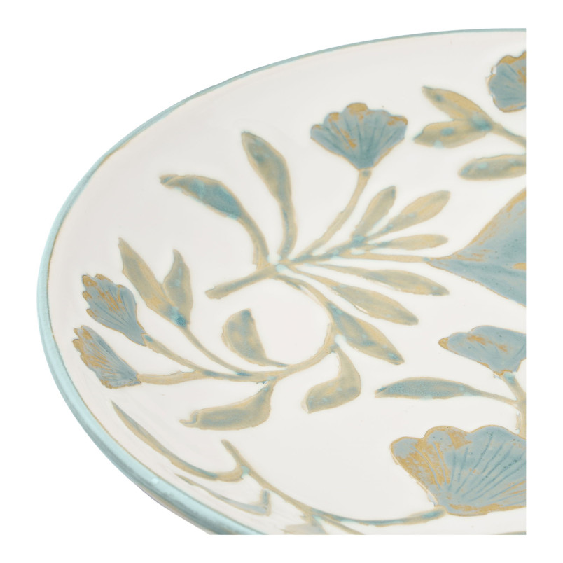 Taca ceramiczna Miorzb 35,5c kwiatowy wzór House Nordic