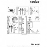 Kinkiet zewnętrzny Nordlux Tin Maxi Sensor - czarny | Oświetlenie