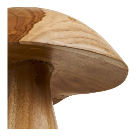 Dekoracja ogrodowa 2 grzyby z drewna tekowego Mushrooms House Nordic