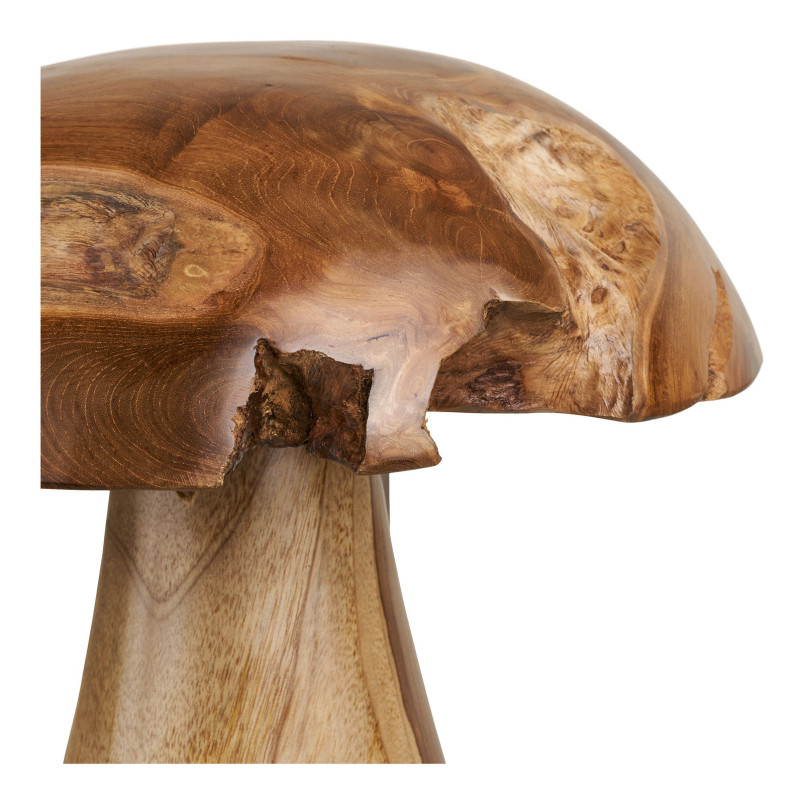 Dekoracja ogrodowa 2 grzyby z drewna tekowego Mushrooms House Nordic