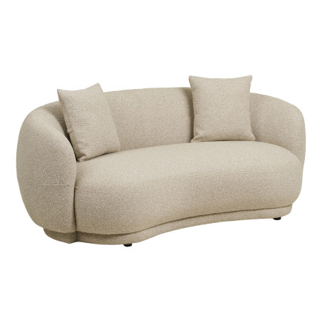Sofa tapicerowana 2,5-osobowa z poduszkami Hawkes 190cm piaskowa House Nordic
