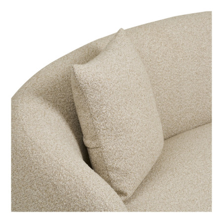 Sofa tapicerowana 2,5-osobowa z poduszkami Hawkes 190cm piaskowa House Nordic