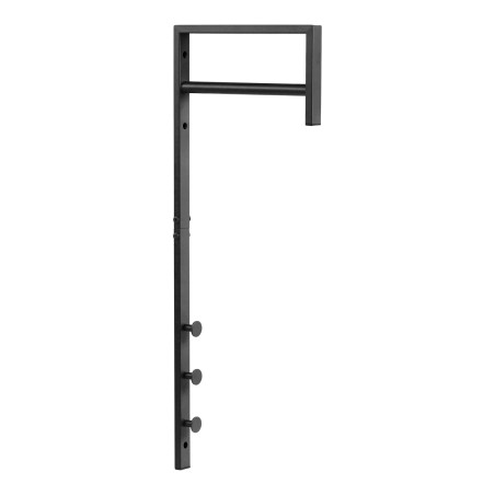 Wieszak ścienny Trento czarny metalowy do przedpokoju i garderoby 82cm House Nordic