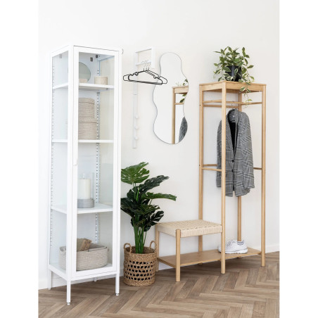 Wieszak ścienny Trento biay metalowy do przedpokoju 82cm House Nordic