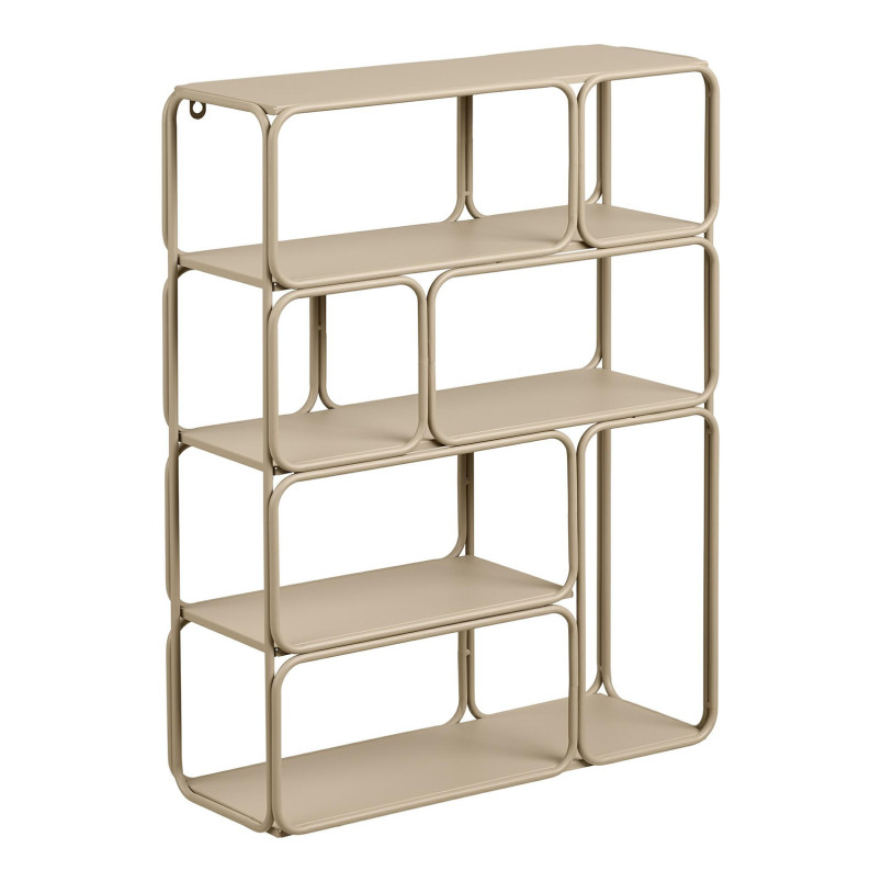 Półka ścienna metalowa Lanciano 48x18x64cm beżowa House Nordic