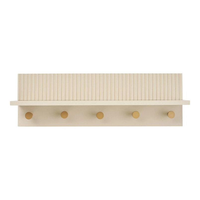 Wieszak ścienny z półką Rocca bezowy 50cm House Nordic