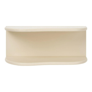 Półka dwupoziomowa o organicznym kształcie Botta 44cm beżowa House Nordic