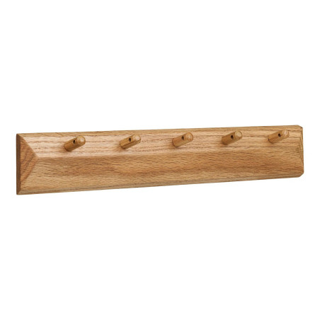 Wieszak ścienny drewniany 5 haczyków Barco 50cm House Nordic