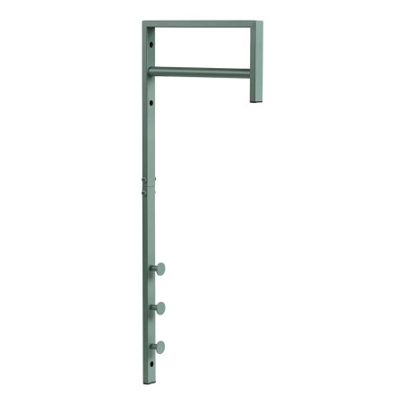 Wieszak ścienny do przedpokoju Trento zielony metalowy 82cm House Nordic