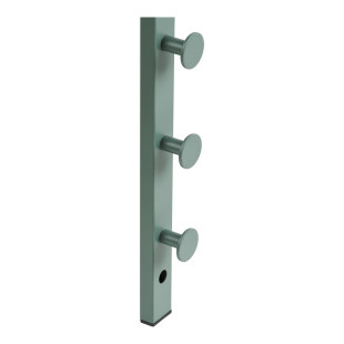 Wieszak ścienny do przedpokoju Trento zielony metalowy 82cm House Nordic