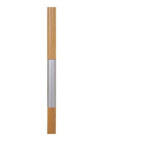 Parasol ogrodowy w stylu boho - pleciony Martos 250cm drewno / beżowy House Nordic
