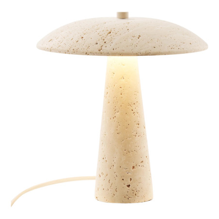 Lampa stołowa z trawertynu Consett Ø 23 cm | Sklep