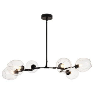 Lampa wisząca MODERN ORCHID-9 transparentno czarna 150 cm Step Into Design