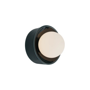 Kinkiet ceramiczny ze szklaną kulą Rainbow 18,5cm opal / szary MaxLight
