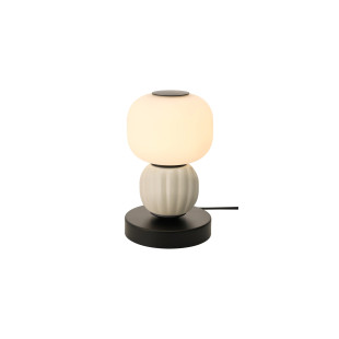 Lampa stołowa ceramiczna dekoracyjna Modern LED opal / jasny szary MaxLight