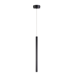 Lampa wisząca tuba Metalic LED 2cm H45cm czarna MaxLight