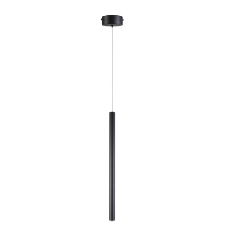 Lampa wisząca tuba Metalic LED 2cm H45cm czarna MaxLight