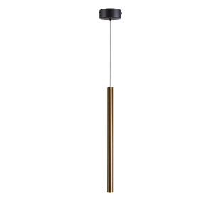 Lampa wisząca tuba Metalic LED 2cm H45cm szampańska MaxLight