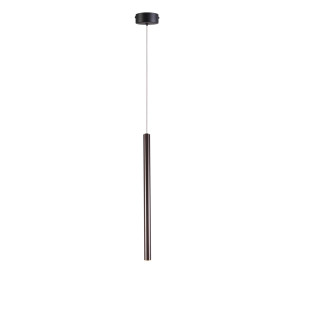 Lampa wisząca tuba Metalic LED 2cm H45cm tytanowa MaxLight