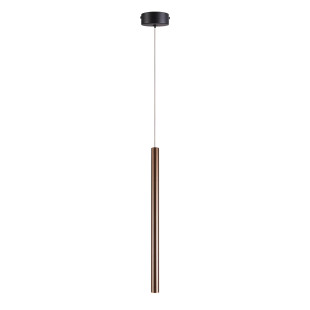Lampa wisząca tuba Metalic LED 2cm H45cm różowe złoto MaxLight