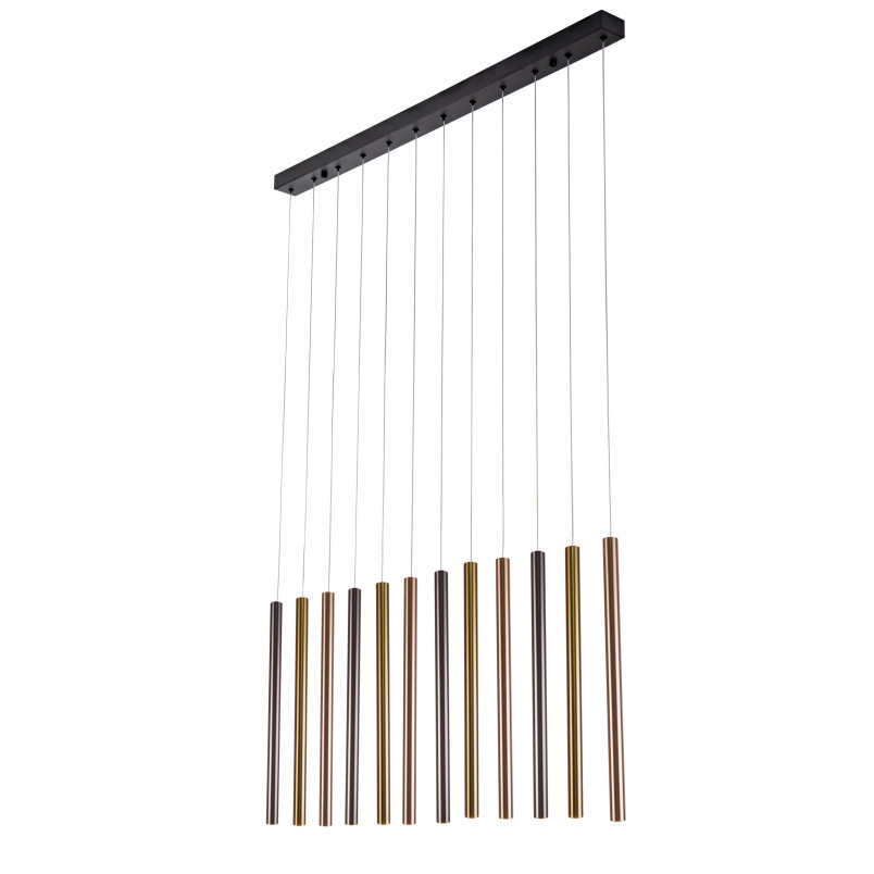 Lampa wiszące tuby na listwie Metalic LED 100cm mulitokolor MaxLight