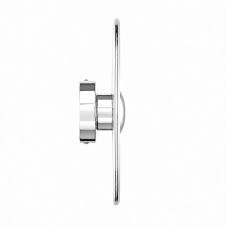 Kinkiet szklany okrągły Helios LED 30cm przeźroczysty / srebrny Step Into Design