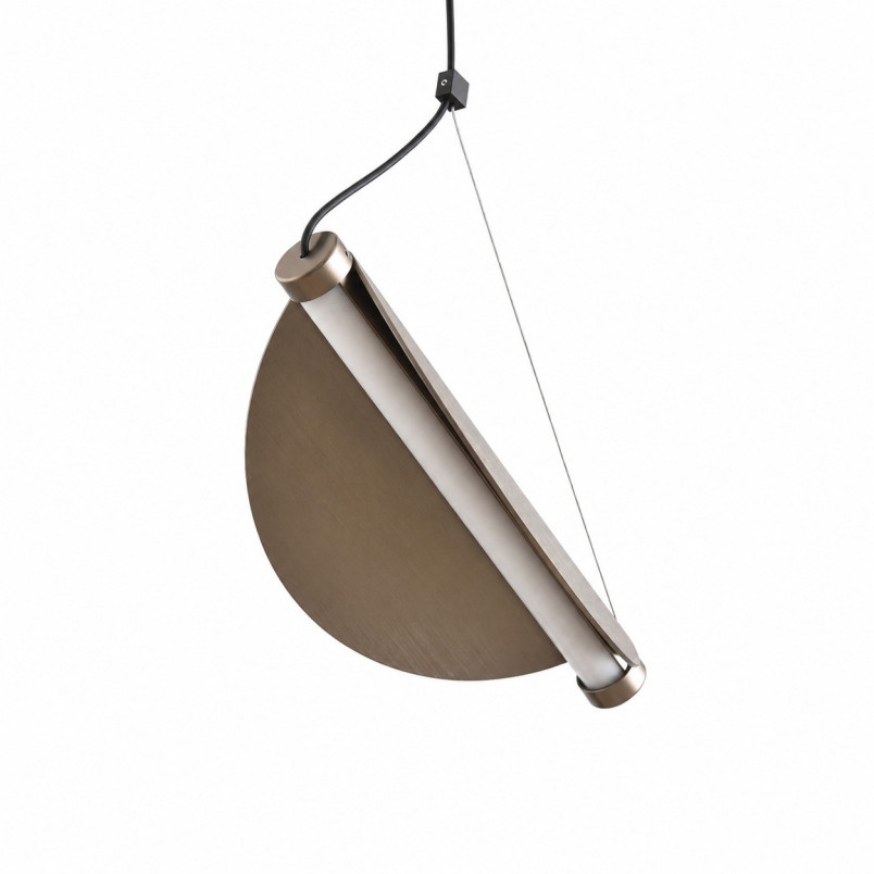 Lampa wisząca kaskadowa do wysokich pomieszczeń Nami VI LED 50cm H240cm szary szczotkowany Step Into Design