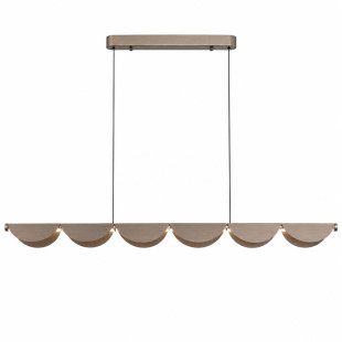Lampa wisząca podłużna falista Nami Line LED 143cm szary szczotkowany Step Into Design
