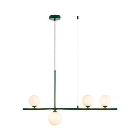 Lampa wisząca podłużna ze szklanymi kulami Moderno 80cm biały / zielony Step Into Design