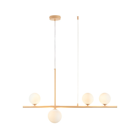 Lampa wisząca podłużna ze szklanymi kulami Moderno 80cm biały / kremowy Step Into Design