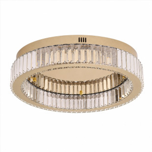 Plafon kryształowy w stylu glamour / hampton Apollo 50cm złoty Step Into Design