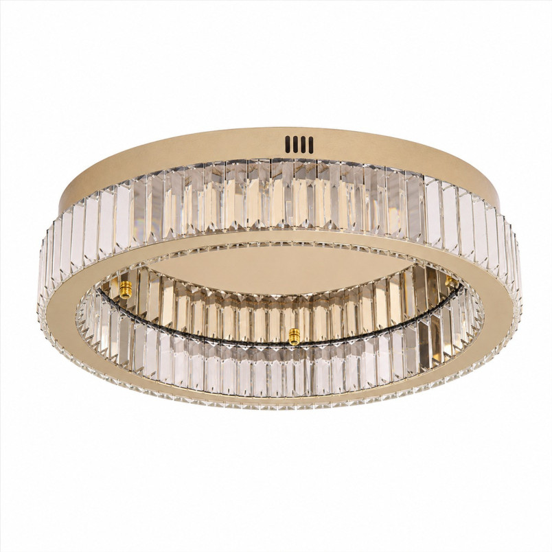 Plafon kryształowy w stylu glamour / hampton Apollo 50cm złoty Step Into Design