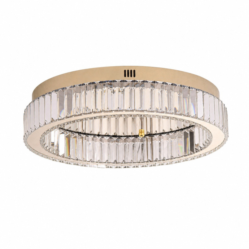 Plafon kryształowy w stylu glamour / hampton Apollo 50cm złoty Step Into Design