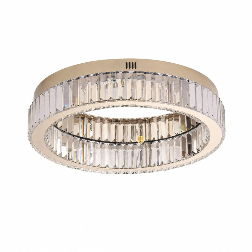 Plafon kryształowy w stylu glamour / hampton Apollo 50cm złoty Step Into Design