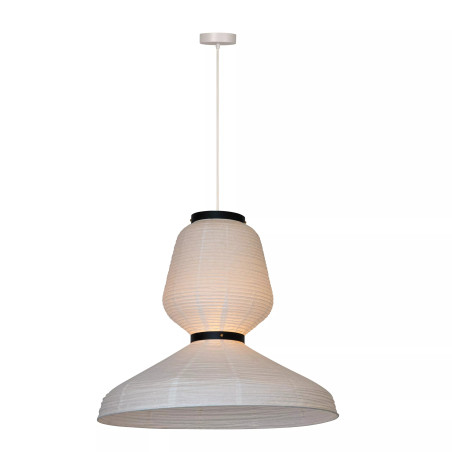 Lampa wisząca papierowa - japandi Keenu 67cm biała Lucide