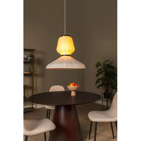Lampa wisząca papierowa - japandi Keenu 67cm biała Lucide